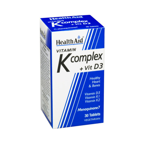 Health Aid Vitamin K Complex + Vit D3 30 κάψουλες